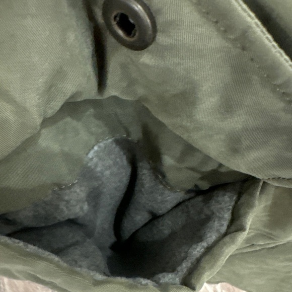 Abercrombie & Fitch Sherpa-Lined Military Parka Size Large - Picture 9 of 11